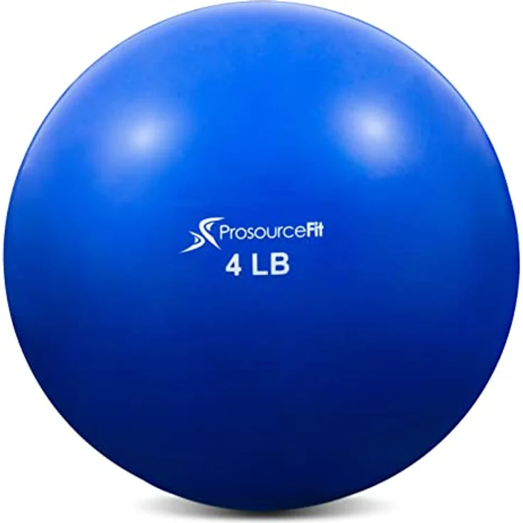 ProsourceFit Gewichtete Trainingsbälle für Pilates, Yoga, Krafttraining und Physiotherapie, 1,8 kg, blau, ps-222-smb-1,8 kg – Bild 1