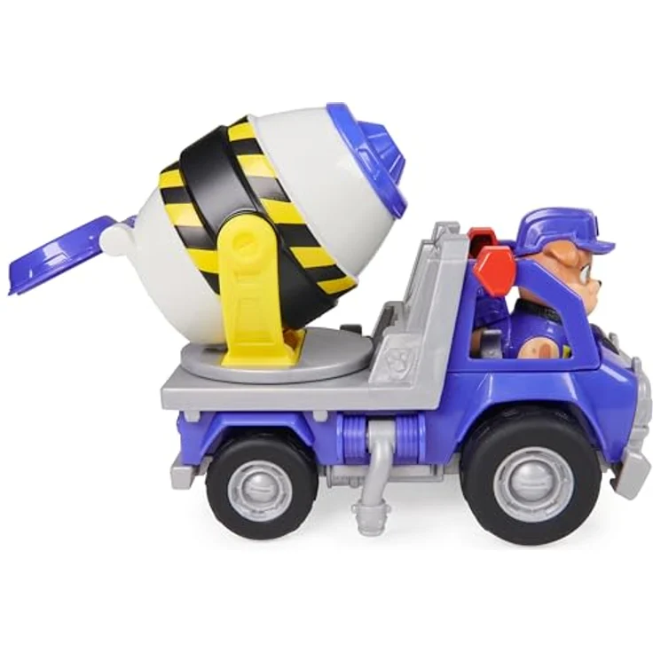 Spin Master Rubble & Crew - Zementmischer-Baufahrzeug mit drehbarer Mischtrommel und abnehmbarer Mix-Spielfigur – Bild 9