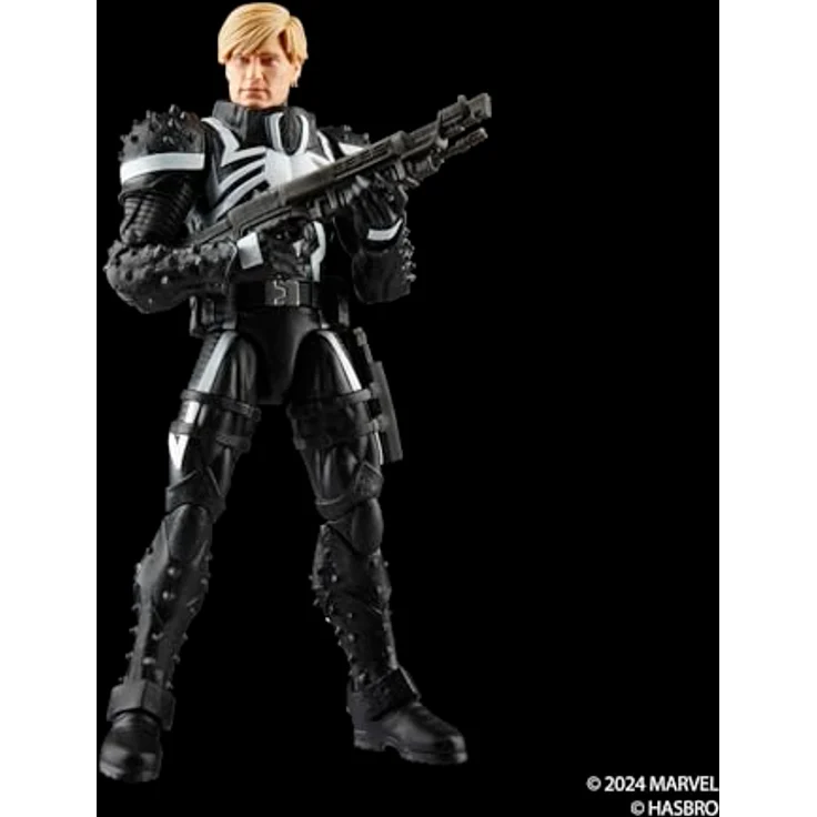 Marvel Legends Series Agent Venom (Flash Thompson) Action-Figur, 15 cm mit 7 Accessoires, schwarz – Bild 4