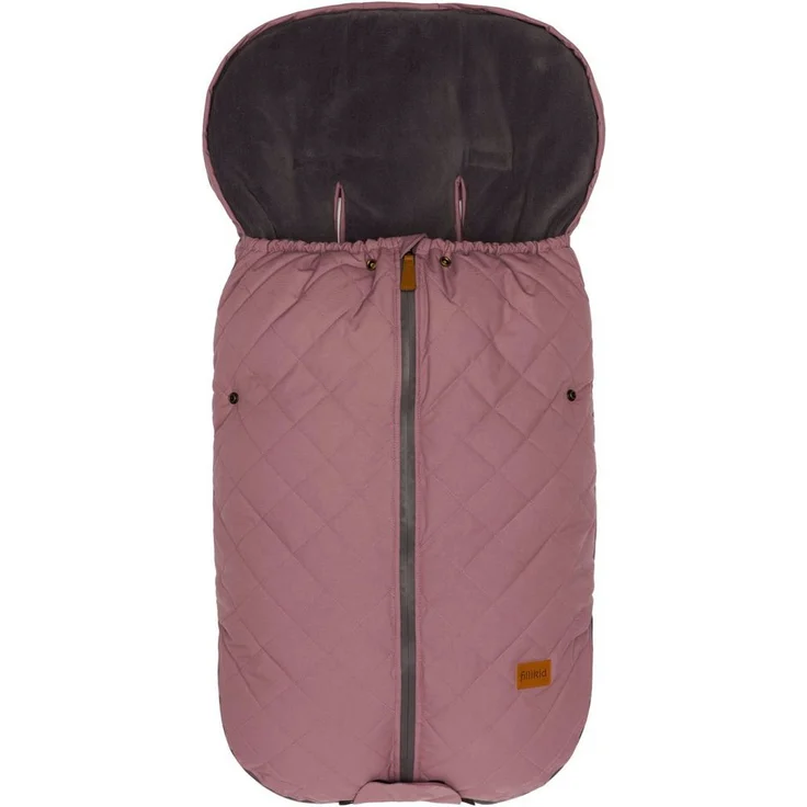 Fillikid Fußsack Kamet, Winterfußsack mit Coralfleece und wasserabweisendem Außenmaterial, altrosa