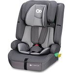 Kinderkraft SAFETY FIX 2 i-Size, Kindersitz ab 15 Monaten bis 12 Jahre (76-150 cm), mit Isofix, Top Tether, Sitzverkleinerer, grau