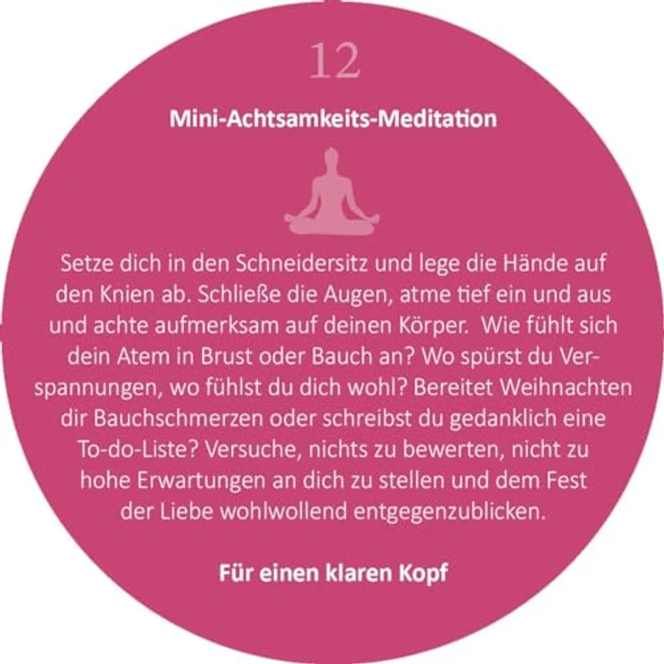 Ars Edition Adventskalender in der Dose, 24 Yoga-Auszeiten für eine entspannte Vorweihnachtszeit – Bild 6