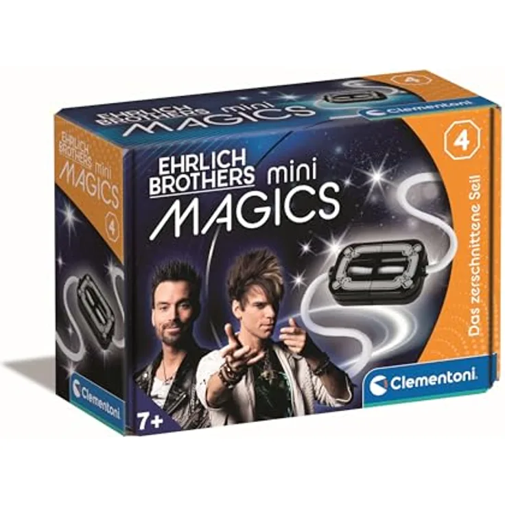 Clementoni® Zauberkasten Ehrlich Brothers Mini Magics, Zauberset mit dem Trick "Das zerschnittene Seil", für Kinder ab 7 Jahren, Made in Europe