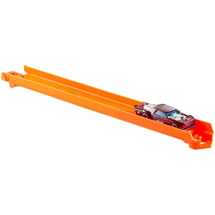 Hot Wheels Track Creator Starterset, Spielzeugauto-Trackset mit 3 Meter Track-Schnellstecksystem und Die-Cast-Fahrzeug im Maßstab 1:64, inklusive 2 Adaptern, JDW43 – Bild 2
