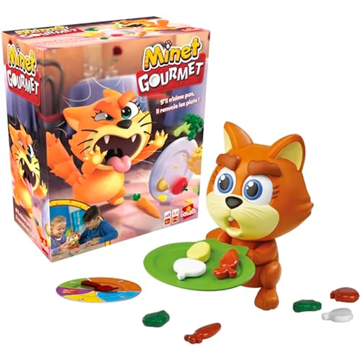 Goliath Goliath Twink Gourmet, Brettspiel mit Gemüsekochspiel und interaktivem Katzen-Element – Bild 2