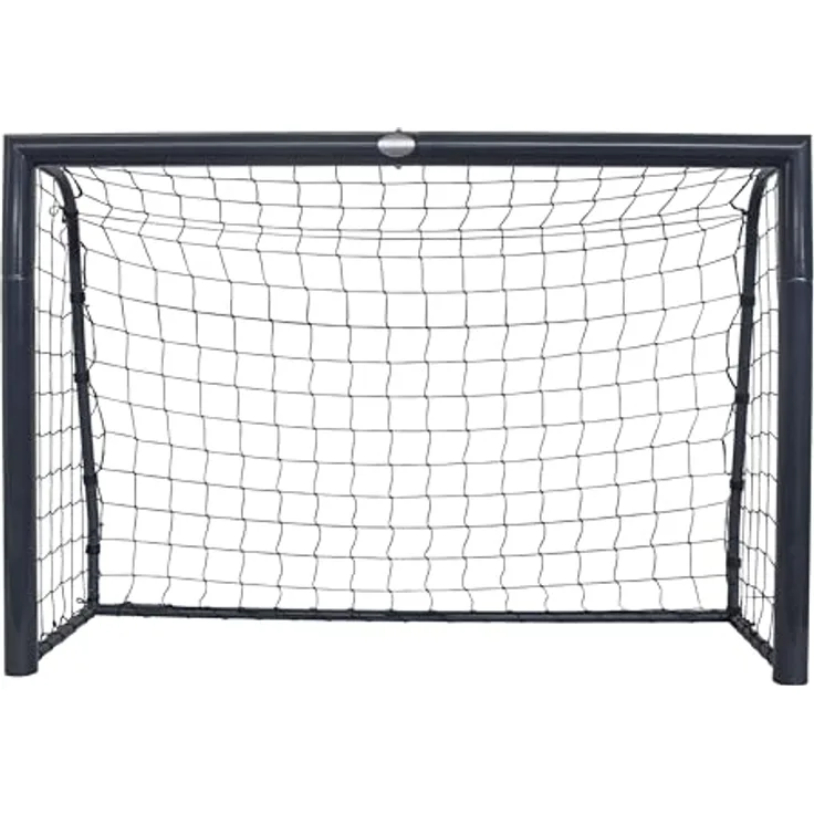AXI Cristiano Fußballtor 180 x 120 cm in Anthrazit für den Garten | Fussball Tornetz aus Metall mit Bodenverankerung | Fußball Tor für Kinder & Erwachsene.
