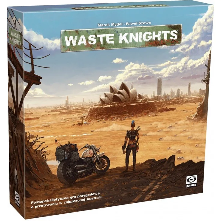 Galakta Waste Knights Zweite Ausgabe, Postapokalyptisches Abenteuerspiel für 1-4 Spieler, polnisch