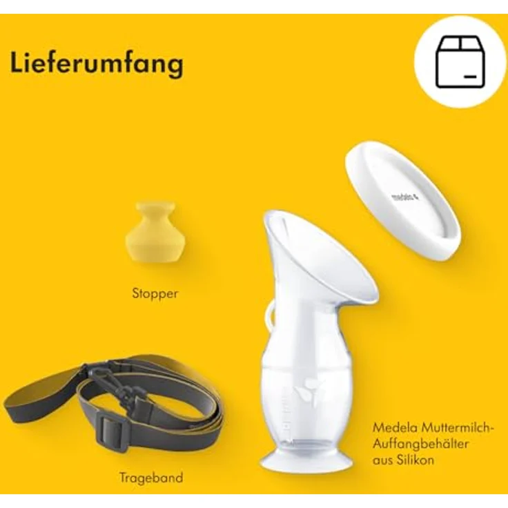 Medela Muttermilch-Auffangbehälter für stillende Mütter, Milch-Auffänger aus Silikon, Milch-Auffänger mit Saugfuß und Deckel zur Aufbewahrung für das tägliche Stillen, 101044201, Transparent – Bild 10