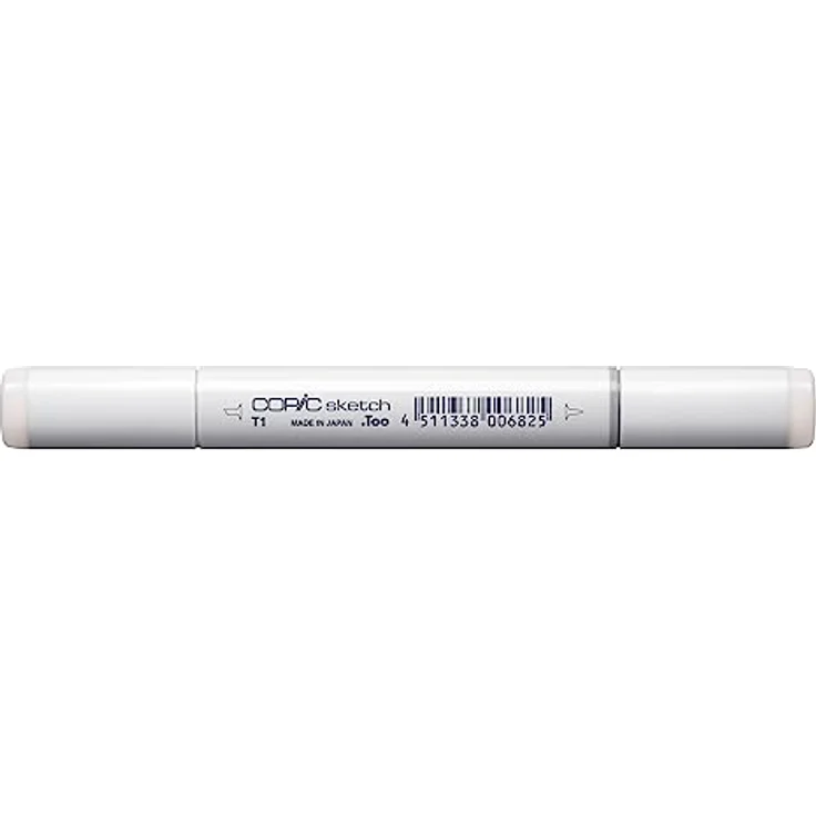 Copic Sketch Marker Typ T - 1, toner gray No. 1, professioneller Pinselmarker mit Super-Brush-Spitze und Medium-Broad-Spitze, schnelltrocknend und wischfest – Bild 1