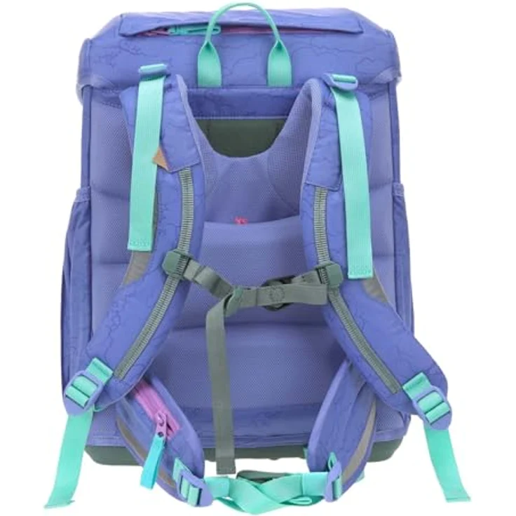 LÄSSIG Schulranzen Set 7-teilig, mit Regenhülle Light Unique, großes Hauptfach, lilac violett – Bild 4