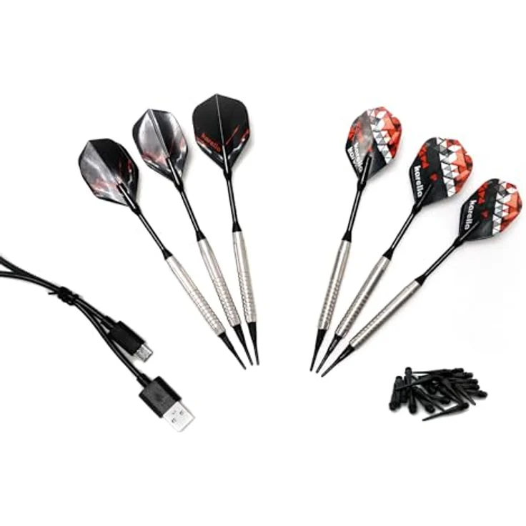 Karella Dartautomat CB-Smart, elektronische Softdartscheibe mit Bluetooth Online Funktion, 37 Spielen, exakte Turniermaße, 2-Loch Abstand – Bild 5