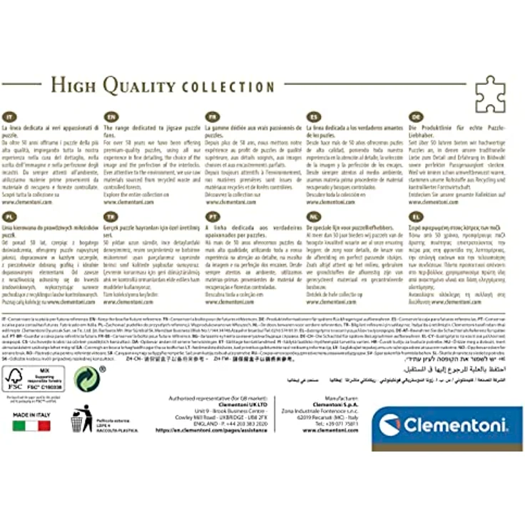 Clementoni Italia Museum Collection - The Scream, 1000 Teile Puzzle für Erwachsene, beeindruckende Kunstwerke, inkl. Poster, Made in Italy, mehrfarbig – Bild 3