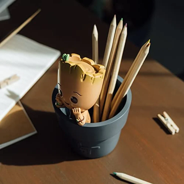 Grupo Erik Stiftehalter Marvel Groot Schreibtisch Organizer - Marvel Comics Stifteköcher - Zubehör Fanartikel - Stifte Merch – Bild 5