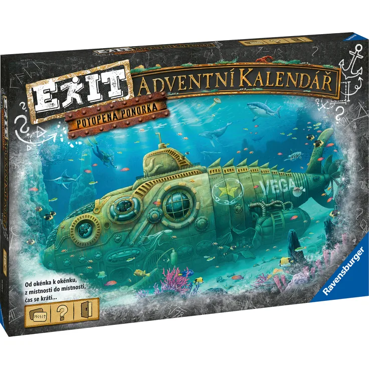 RAVENSBURGER EXIT Escape Game - Adventskalender: Versunkenes U-Boot