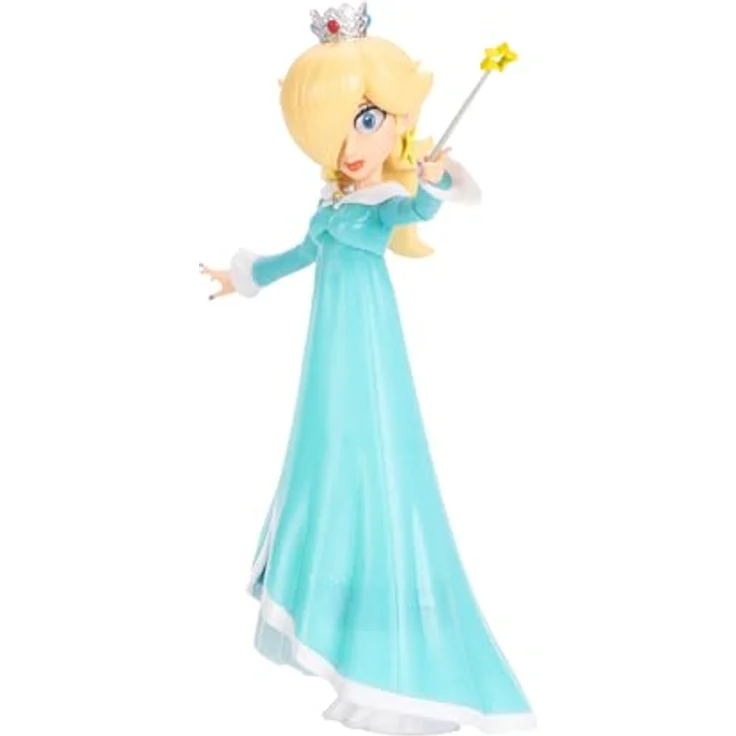 Jakks Pacific „Super Mario Galaxy“-Film: Rosalina-Actionfigur (12,7 cm) mit 10 Gelenkpunkten und Sternenstab, offiziell lizenziert, ab 3 Jahren – Bild 3