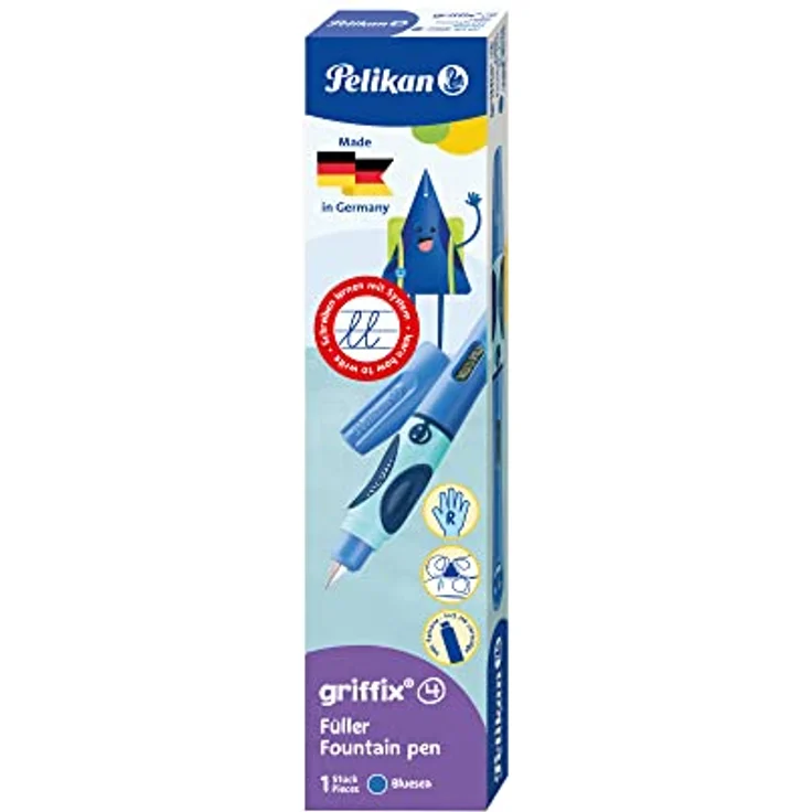 Pelikan 805612 griffix Füllhalter für Rechtshänder mit Drehkappe, Bluesea, 1 Stück in Faltschachtel – Bild 1