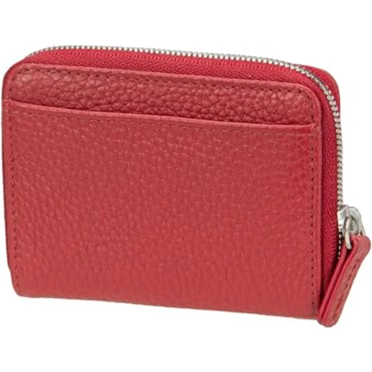 Jost Vika Geldbörse, RFID Schutz, 100% Leder, 7.5 cm x 10 cm x 2.5 cm, rot – Bild 2