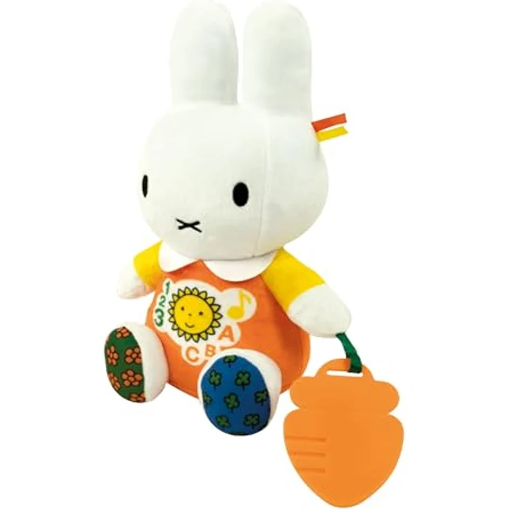 Clementoni Nijntje Pratende Knuffel - Interaktives Kuscheltier mit Melodien, Cijfers en Letters, Sensorisches Spiel, mehrsprachig (NL/FR/EN), für Babys 6-36 Monate – Bild 4