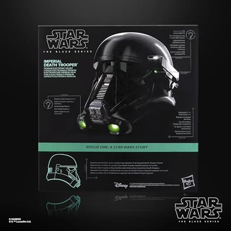 Star Wars SW Bl Pond, Elektronischer Death Trooper Helm aus Rogue One mit Rollenspiel-Funktionen – Bild 11