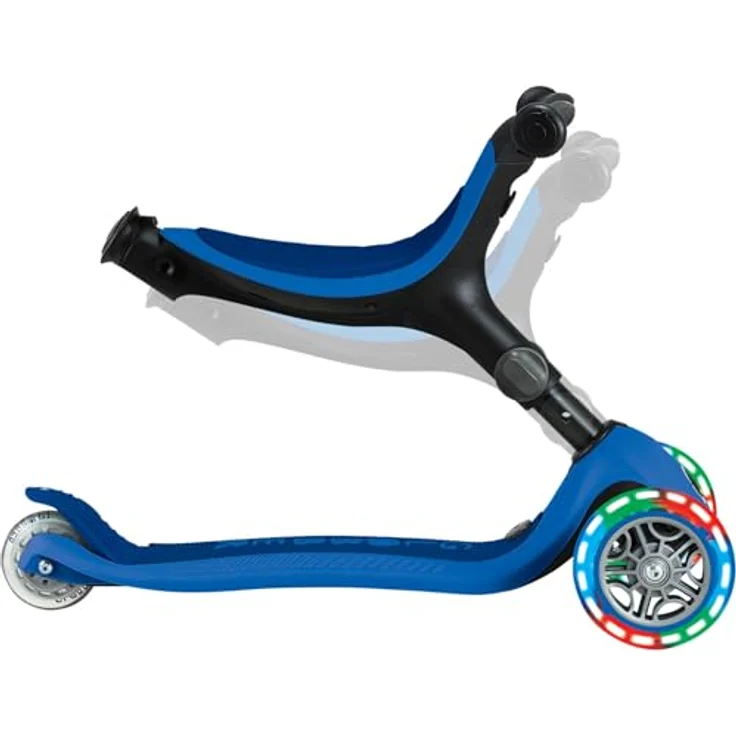 authentic sports & toys Globber Go-Up Active Lights 3-in-1 Kinderfahrzeug / Dreirad, Laufrad und Scooter, mit batterielosen LED-Leuchtrollen, in Zweifarben-Design – Bild 8