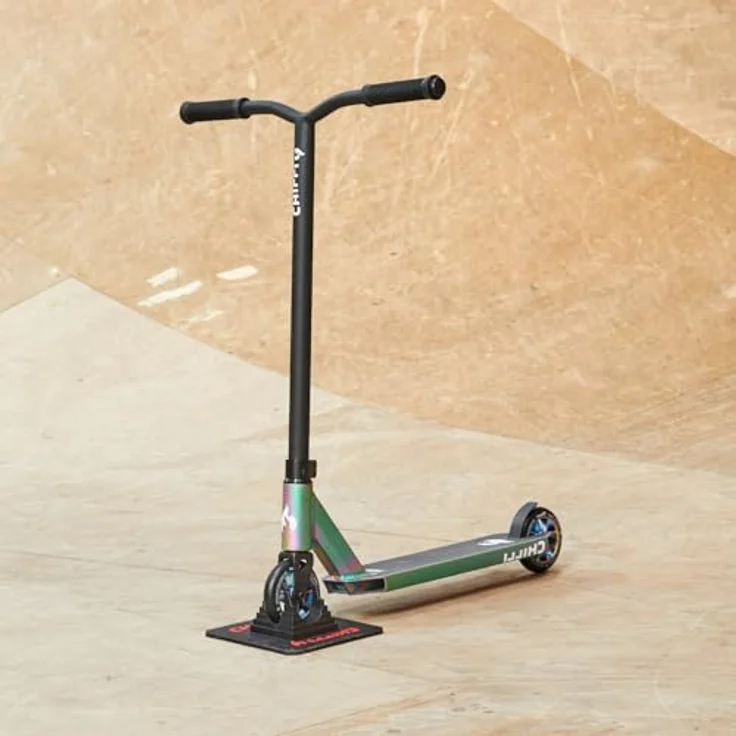 Micro Mobility Chilli Rocky, Scooter mit Aluminiumdeck, 110 mm Rädern, matt neochrome – Bild 2