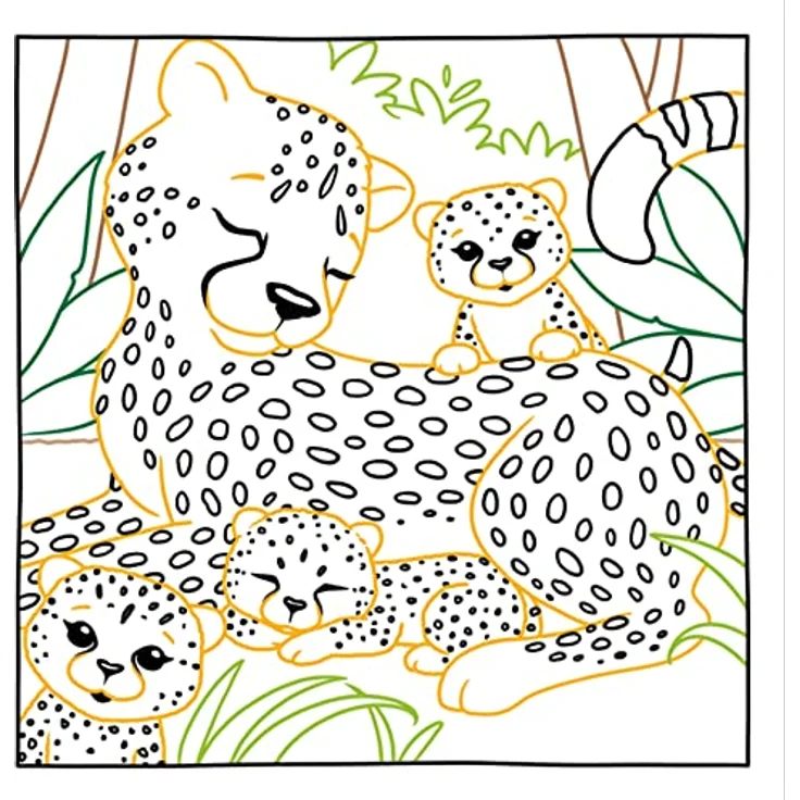 Zauberpapier Malbuch Süße Tierkinder – Bild 3