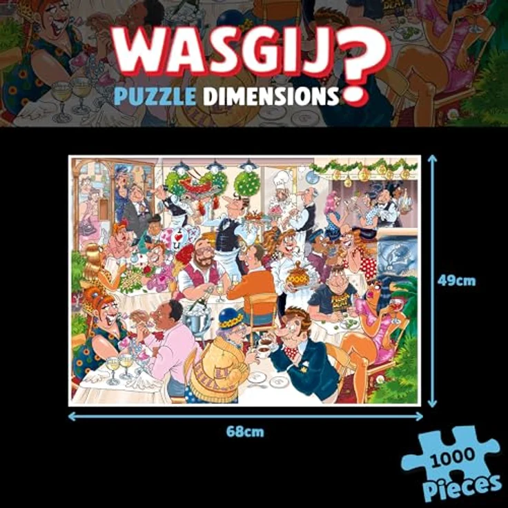 Jumbo Wasgij Mystery 26 – Valentinstag – Datum Nacht – Puzzle für Erwachsene mit 1000 Teilen aus 100% recyceltem Karton – Bild 2