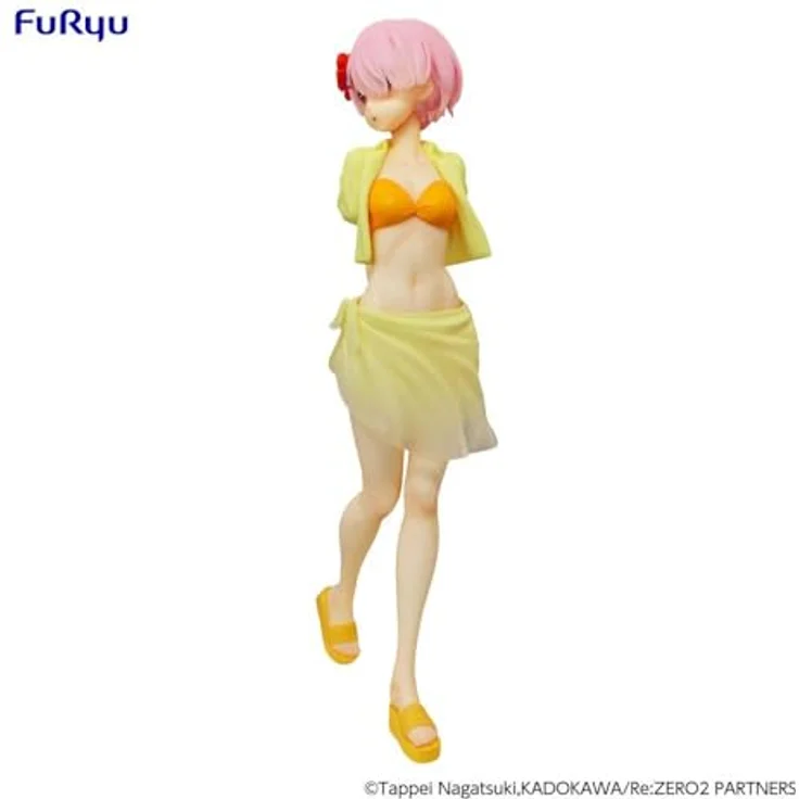 Furyu Re:Zero Starting Life In Another World SSS Figure Ram Summer Vacation, PVC Statue, 21 cm, detailreich – Bild 2