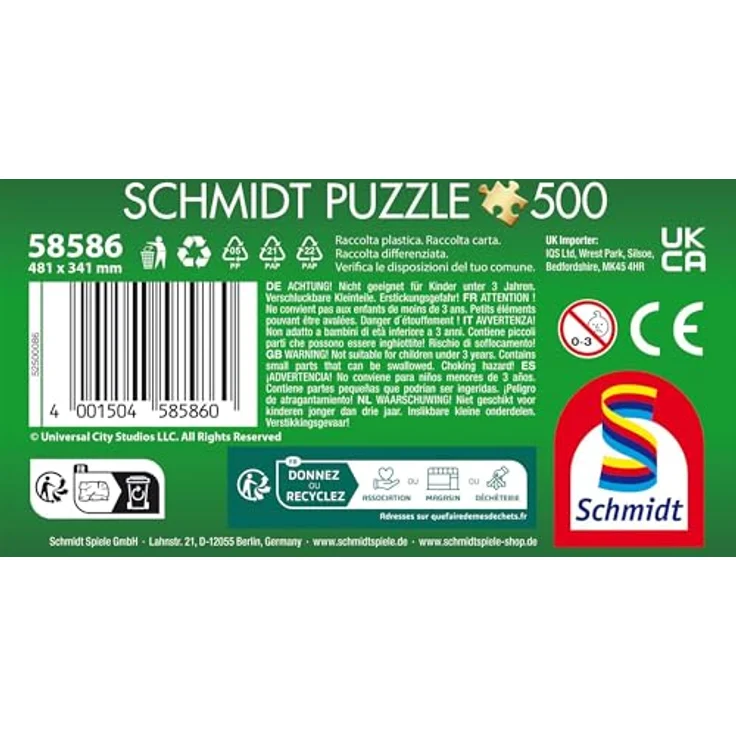 Schmidt Spiele 58586 Wicked, Elphaba, 500 Teile Puzzle in Nostalgiedose, 48,1 x 34,1 cm, ab 10 Jahren – Bild 3