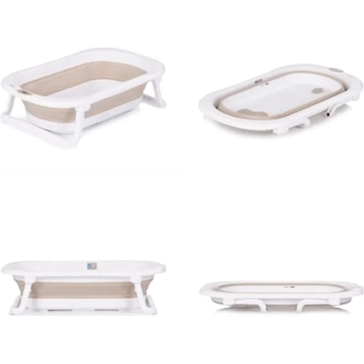 Chipolino Malibu Babybadewanne-Set 78 cm, klappbarer Ständer, Thermometer, Anti-Rutsch, mit Badewannennetz – Bild 4