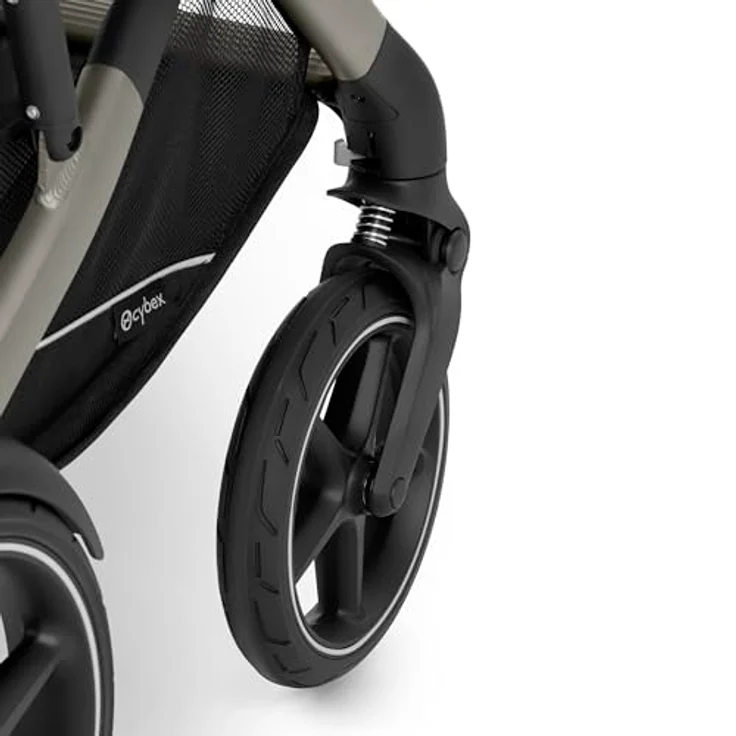 Cybex Talos S Lux, All-Terrain Kinderwagen mit pannensicheren Rädern und fortschrittlicher Federung, Moon Black – Bild 6