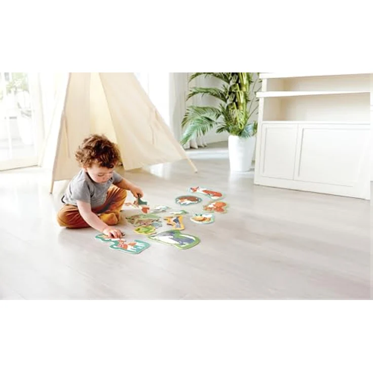 Hape E1650 Puzzle, Mehrfarbig mit niedlichen Waldtier-Puzzles – Bild 2