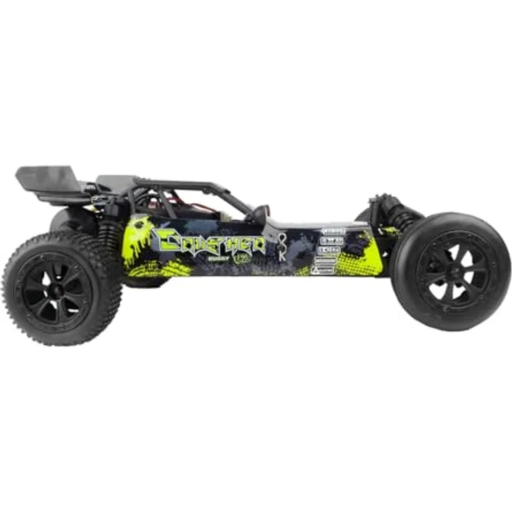 DF Models Crusher Race Buggy V2 – 1:10 RTR 2WD, bis zu 40 km/h, spritzwassergeschützte Elektronik, blau – Bild 4