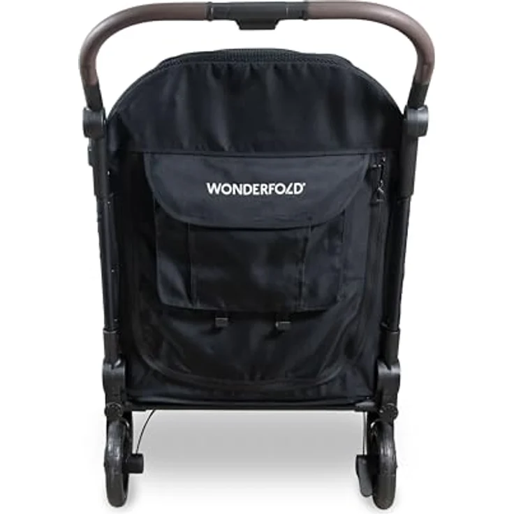 WONDERFOLD PFL Pet Large Premium Flat Fold Stroller, Tier-Buggy in Schwarz, Textil, 65x111x85 cm – Bild 5