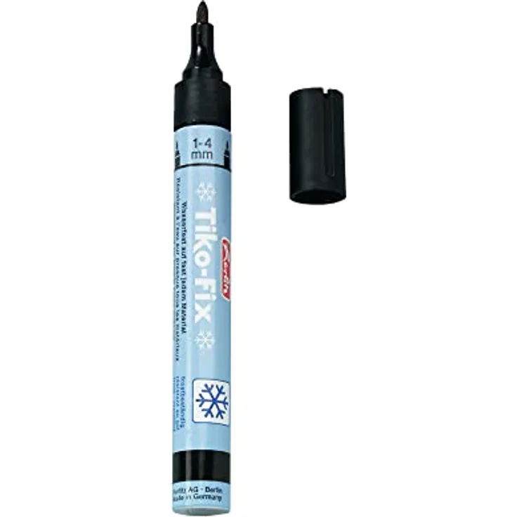 Herlitz 8666505 Folienschreiber Tiko-Fix 1-4 mm, schwarz