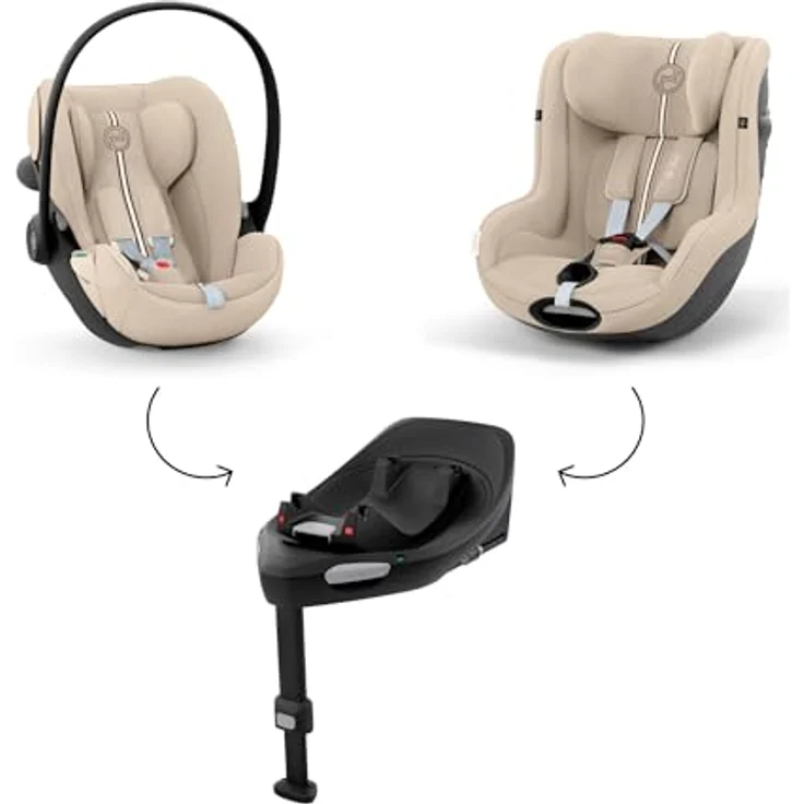 Cybex Sirona G3 Plus i-Size Reboard Kindersitz mit 360° Drehung und L.S.P. Seitenaufprallschutz, Almond Beige – Bild 8