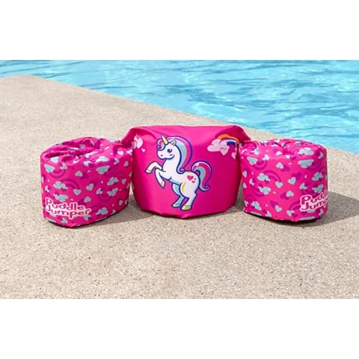 Bestway Puddle Jumper Deluxe Kinder Schwimmweste, Einhorn-Design mit sicherer Passform und Schaumstoff-Pads für Komfort, 2-6 Jahre – Bild 3