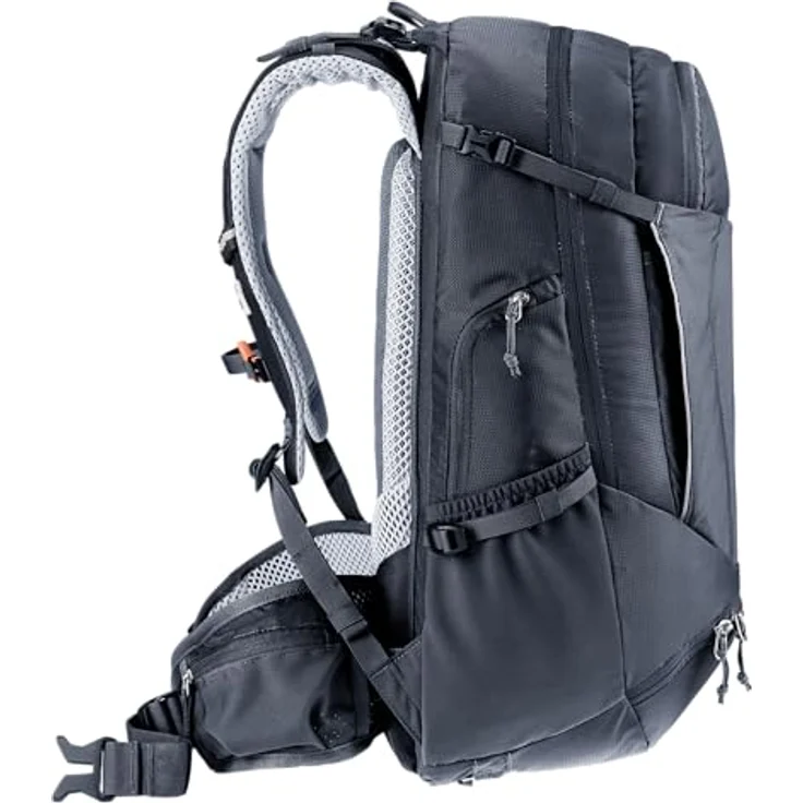deuter Trans Alpine 30 Fahrradrucksack, 30 Liter, Airstripes System, ergonomische Schulterträger, schwarz – Bild 3