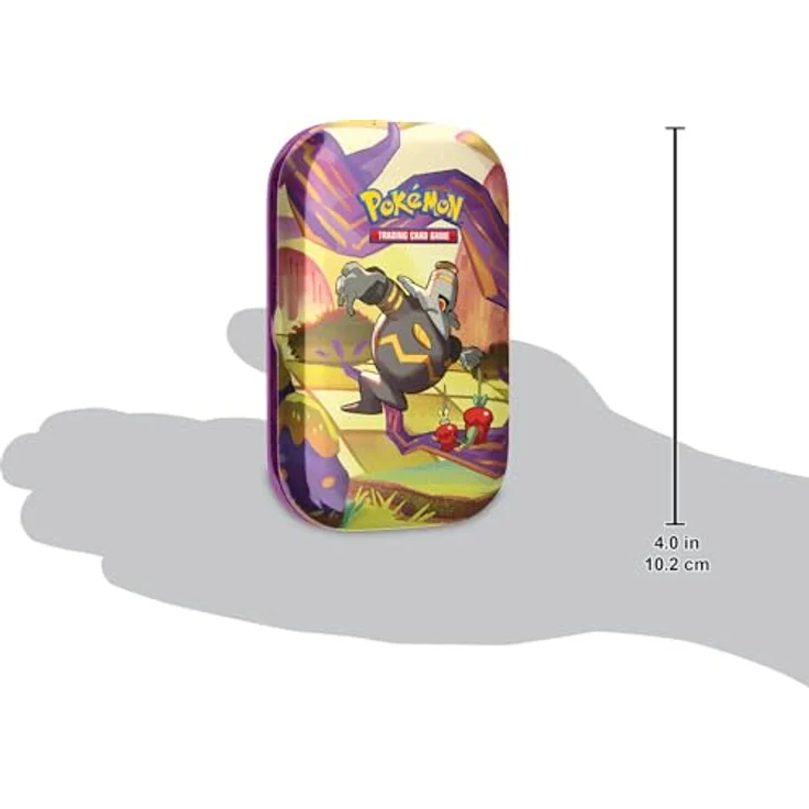 Pokémon Mini-Tin-Box Karmesin & Purpur - Nebel der Sagen, Zwirrfinst mit 2 Boosterpacks und 1 Stickerbogen – Bild 2