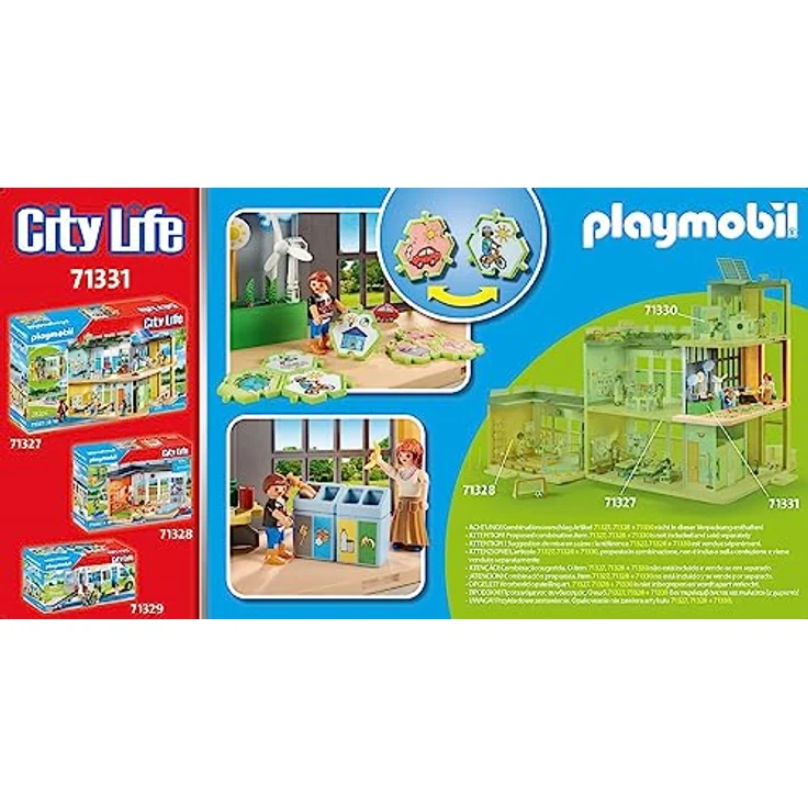 PLAYMOBIL City Life 71331 Anbau Klimakunde, Klassenzimmer der Zukunft, Puzzle mit Klimaschutzaufgaben und mehr, Spielzeug für Kinder ab 4 Jahren – Bild 4