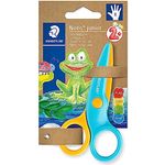 STAEDTLER Sicherheitsschere Noris junior, für Kleinkinder, abgerundete Ecken, 10cm lang, Rechtshänder-Modell, Haare und Stoff können nicht geschnitten werden, 965 40 BK