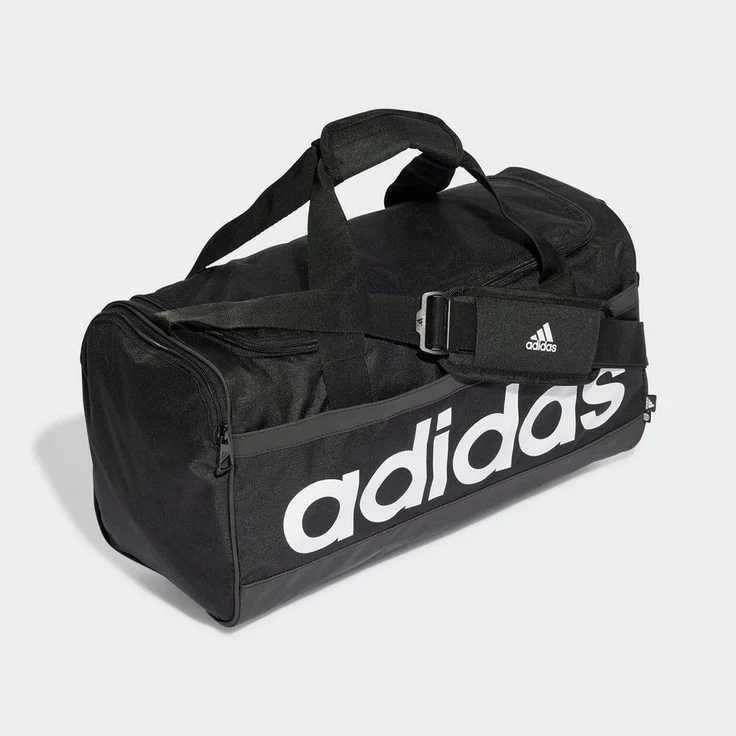 adidas Performance Sporttasche ESSENTIALS LINEAR DUFFELBAG M, Kinder-Sporttasche mit integriertem Schuhfach, grau – Bild 1