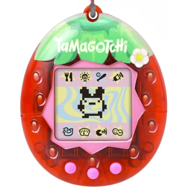 Bandai TAMAGOTCHI Interactive Digitalpet, Fresh Strawberry, mit originaler Programmierung, Pflege- und Interaktionsfunktionen – Bild 1