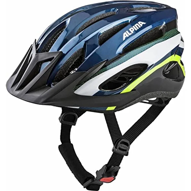Alpina Sports Unisex – Erwachsene SMU Radhelm, darkblue-neon, 54-58