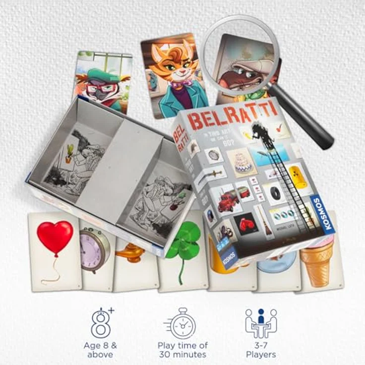 Thames & Kosmos Belratti, Partyspiel für 3-7 Spieler, ab 8 Jahren, kooperatives Bilderspiel mit asymmetrischem Gameplay, unter 30 Minuten Spielzeit – Bild 2