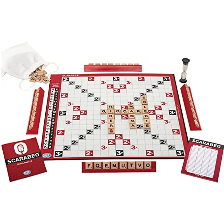 Spin Master Games Editrice Giochi 1052302 - Scarabeo, New Edition Brettspiel mit eleganten Holzchips – Bild 2