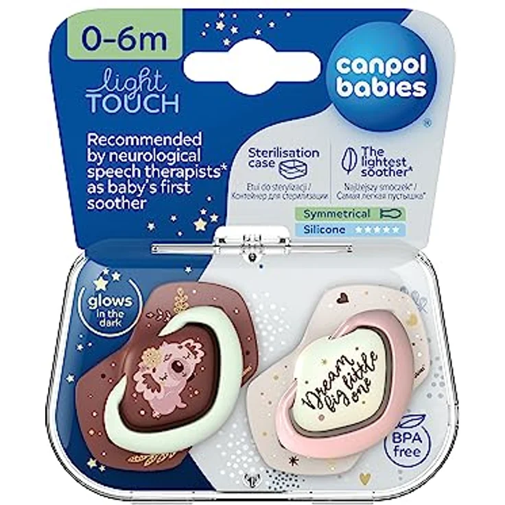 Canpol babies Silikon Schnuller, 2 Stück (0-6 m, Sleepy Koala Girl) – Bild 4