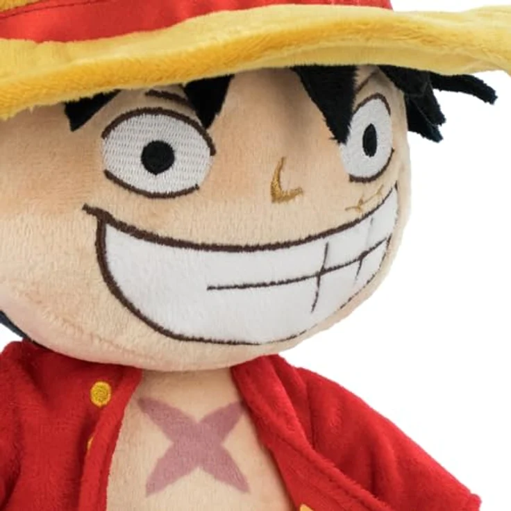 One Piece Anime, Plüschfigur Monkey D. Luffy, 27 cm Kuscheltier ORIGINAL mit Strohhut und roter Weste – Bild 3