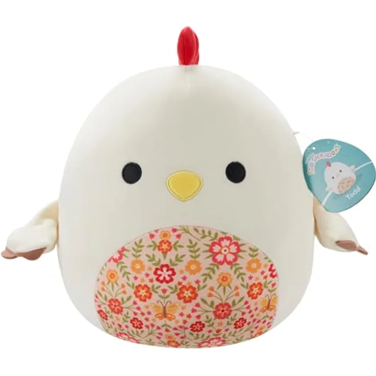 Squishmallows SQCR05418 - Todd der Hahn 30 cm, offizielles Jazwares Plüsch, superweiches Kuscheltier