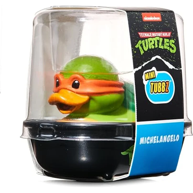 Numskull Teenage Mutant Ninja Turtles Tubbz Mini PVC Figur Michelangelo, 5 cm, Sammelfigur in Entenform – Bild 2